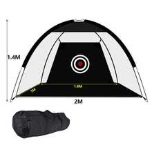 2M Large Golf Practice Net Driving Netting Hitting Nets Chipping Cage Training - Black - View 2