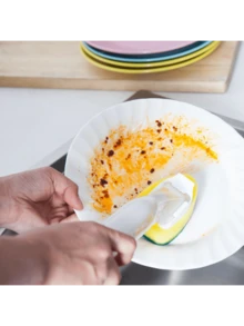 Heavy Duty Dish Scrubber, Non-Scratch Kitchen Sink Sponge, Detachable Handle Dishwashing Brush With Liquid Soap Dispenser, Strong Cleaning Scrub Brush - Multicolor - View 8