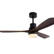 Ventilador de Techo con Luz, Negro 42 Pulgadas, Moderno y Silencioso, Ideal para Sala y Dormitorio - Estrella - Ver 1