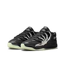 Nike KD 18 “Slim Reaper” EP 万圣节限量版，透气抓地篮球鞋，男款，黑色 - 黑色 - 查看 3