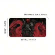 1pc Medieval Knight & Dragon Castle Theme Gaming Mouse Pad - Ultra Smooth Non-Slip Waterproof Rubber Base With Stitched Edges - Durable Office Home Desktop Mat | Immersive Atmosphere | Smooth Surface Large Mouse Pad Office Desk Desk Office Supplies Office Decor Office Desk Desk Office Accessories Desk Mat Mousepad Study Table Mouse Pad For Desk Desk Decor - Multicolor - View 10
