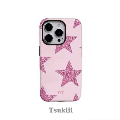 Lucky 777 Star Pattern Phone Case For IPhone 17, 17 Pro, 16 Pro Max, 15 Pro, 13, 13 Mini, 12, 11, XS Max, 7, SE2 Glossy 2-In-1 Case