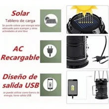 3-In-1 LED Solar Flashlight, Rechargeable Flashlight, Outdoor Lamp - Waterproof, Foldable And Portable For Emergencies, Fishing, Hiking, Outdoor And Indoor Use - Random - View 6