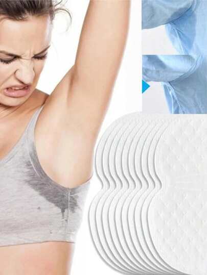 10 buc/20 buc/50 buc tampoane absorbante de transpirație de unică folosință, respirabile, potrivite pentru bărbați și femei pentru sporturi de vară, călătorii în aer liber, ușoare, confortabile, inodore, absorb eficient transpirația, cadou de Crăciun