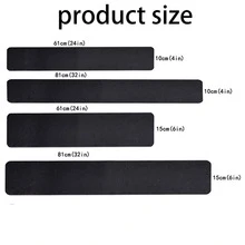 5pcs Black Matte Anti-Slip Tape, PVC Stair Treads Non-Slip Strips Self-Adhesive Anti-Skid Pads - Matte Black - View 5