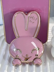 兔子最新款电镀防掉落长耳兔毛 + 隐藏式支架 - 紫色 - 查看 4