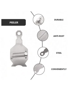 1pc Adjustable Cheese Slicer, Butter Cutter Kitchen Tool With Serrated Design, Multi-Function Thickness Adjustable Small Gadget - Silver - View 4