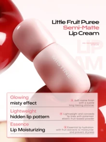 MISTINE 水果香味哑光唇膏 V01，持久不粘腻唇彩 - V01 - 查看 5