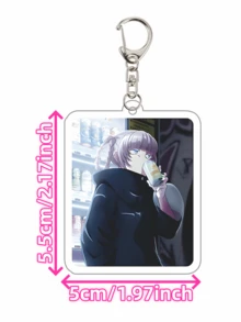 动漫亚克力钥匙扣系列可爱卡通钥匙扣包包，行李箱配件手机挂件汽车装饰品。 - 彩色 - 查看 3