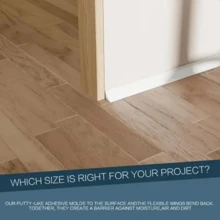 1 件 39.37 英寸/78.74 英寸/118.11 英寸 L 型四分之一圆弧装饰条，白色，墙面装饰收边条，自粘式柔性密封条，可弯曲装饰条 | 双面免粘剥离粘贴式收边条，适用于地板边缘、墙角、楼梯、橱柜、浴缸边缘 | 0.59 英寸（宽）* 0.59 英寸（高） - 彩色 - 查看 6