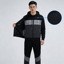 Men's Tracksuit: Hoodie And Tracksuit Bottoms - 黑色 - 查看 5