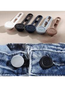 一套8个可调节可拆卸圆形牛仔裤/休闲裤腰部延长扣，男女通用腰部扩展扣，孕妇腰部延长扣，裤腰调节扣 - 多款式 - 查看 8