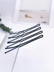 5/50/100/200入黑色小髮夾，細髮專用，牢固夾髮，適合盤髮、芭蕾舞、女性日常使用 - 彩色 - 查看 3