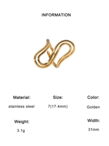 Bague ouverte minimaliste à double rangée de lignes géométriques (1 pièce), à la mode et polyvalente, idéale pour le quotidien, les soirées et les rendez-vous. - Anneau ouvert - Voir 8