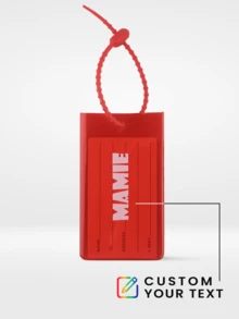 1pc Personalized PVC Luggage Tag With Privacy Card Slot, Customized Name, Colorful PVC Label Suitable For Handbag, Backpack, Handmade Exquisite Travel Accessory, Travel Gift For Friends Birthday - Multicolor - View 18