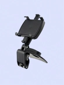 360° Adjustable Universal Rotating Car Phone Holder - Fits 3-7 Inch Smartphones - Strong Spring Clip With Anti-Slip Pad - One-Handed Operation - Wide Viewing Angle - Easy Installation On Rearview Mirror Or Dashboard - Compatible With All Smartphones - Dashboard Bracket - View 12