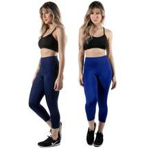 Set Of 2 Capri Leggings, Comfortable Fitness Style, Shaping, High Waist, Supportive - 卡其色 - 查看 8