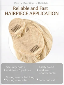 36英寸渐变色马尾辫，抽绳马尾辫，长卷发接发，合成水波纹辫 - 彩色 - 查看 8