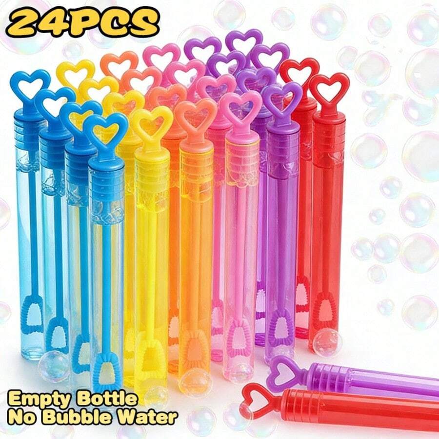 6/12/24/48支装随机迷你试管泡泡水便携式泡泡棒不易碎泡泡玩具（空管，不含泡泡液）