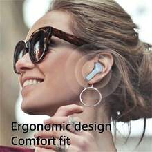 Briame Mini Bluetooth Earbuds Wireless Headphones In-Ear With Microphone, Suitable For Sports, Running, Gaming, 150mAh Battery - Blue - View 3