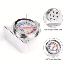 SOKANY 1pc Oven/Oven Thermometer, Temperature Range 50-300°C/100-600°F. Made Of 430 Stainless Steel, High-Temperature Resistant Glass, Auto-Sensing, Precise Temperature Measurement. Suitable For Kitchen Cooking And Baking, An Essential Baking Tool And Kitchen Accessory. - View 9