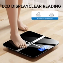 belibuy Weight Scale Electronic Scale, 396 Pound Digital Bathroom Scale, High-Precision Weight Scale With LCD High-Definition Display And Temperature Display (Switchable Between KG And Scale), Ultra Wide Platform, High-Precision Electronic Weighing - White - View 4