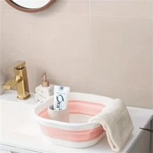 Portable Silicone Folding Wash Basin, Multi-Functional Collapsible Water Basin, Essential For Students Dorm, Camping, Travel, Space-Saving - Multicolor - View 5
