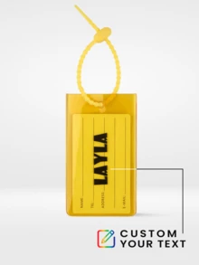 1pc Personalized PVC Luggage Tag With Privacy Card Slot, Customized Name, Colorful PVC Label Suitable For Handbag, Backpack, Handmade Exquisite Travel Accessory, Travel Gift For Friends Birthday - Multicolor - View 14