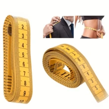 2/5 piezas Cinta métrica corporal suave de doble escala, regla de costura profesional, escala dual en pulgadas y centímetros, con marcas de medición claras, cinta métrica de costura de plástico duradero, adecuada para pérdida de peso, uso médico, medición corporal, costura, accesorios de máquina de coser, manualidades, apta para principiantes y expertos - color aleatorio - Ver 4