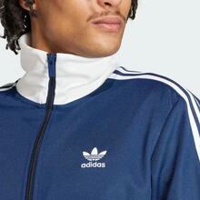 adidas originals Classics Beckenbauer Adicolor Classics Beckenbauer Track Jacket 三條紋拼色立領長袖夾克外套 男款 夜藍色 - 夜藍色 - 查看 6