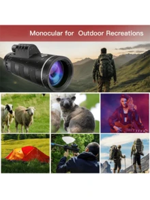 Ultra-Clear HD Monocular Telescope, Ideal For Birdwatching, Hiking, Camping, Sports, And Travel - Multicolor - View 8