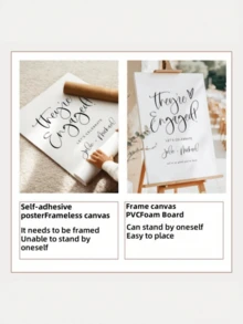 1pc Photo Baby Shower Welcome Sign, Modern Minimalist Baby Shower Welcome Sign With Photo - Multicolor - View 8