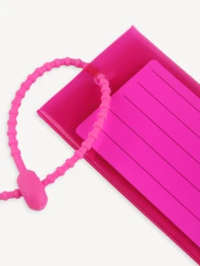 1pc Personalized PVC Luggage Tag With Privacy Card Slot, Customized Name, Colorful PVC Label Suitable For Handbag, Backpack, Handmade Exquisite Travel Accessory, Travel Gift For Friends Birthday - Multicolor - View 7