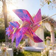 1 set Décoration de jardin extérieur Moulin à vent, Fil de moulin à vent coloré DIY, Moulin à vent en plastique imperméable, Convient pour la décoration de fête, la célébration des vacances, l'aménagement paysager de la zone pittoresque (10 m de fil d'acier + 20 pièces de moulins à vent) - Corde de moulin à vent - Voir 6