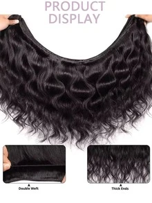 1 Bundle 14-32 Inch Black Original Human Hair Unprocessed 12A Grade Natural Body Wave Hair Extensions For Women - Natural Black - View 4