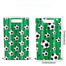 10pcs Football Themed Party Gift Bag, Football Enthusiast Birthday Party Gift Bag, New Year's Gift, Valentine's Day Gift, Easter Gift - Multicolor - View 3