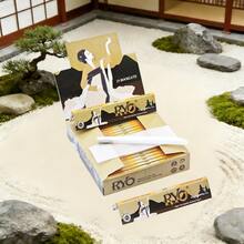 RYO Limited Edition Ultra-Thin Japanese Aesthetic Dry Landscape Rolling Papers, 5/25/50 Packs Multi-Size Combo Set, 108*36mm Golden Size, High Capacity & Cost-Effective Smoking Accessories, Japanese Art Ukiyo-E Packaging, Easy To Roll, Burn Evenly, Ideal Choice For Cigarette Lovers And Hikers/Campers - Japanese Aesthetic Bleached Paper - View 8