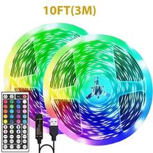 Smart LED Light Strip For The Living Room, With 6 Customizable Lighting Modes, Vibrant Atmosphere Lights, Color And Brightness Adjustment, USB-Powered Light Strip, Suitable For Lighting Decoration Of TVs, Computers And Background Walls. - 多色光 - 查看 15