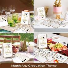 51pcs 2026 Graduation Blessing Cards, 50pcs Blessing And Advice Cards, 2026 Creative Graduation Party Decorations, High School Graduation Party Supplies, College Graduation Game Activities - Edge - View 5