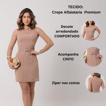 Via Vilarinho Tube Dress Tank Top Fashion Tailoring Dress Elegant Lady - Be-Nude-Cát - Xem 4