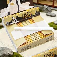 RYO Limited Edition Ultra-Thin Japanese Aesthetic Dry Landscape Rolling Papers, 5/25/50 Packs Multi-Size Combo Set, 108*36mm Golden Size, High Capacity & Cost-Effective Smoking Accessories, Japanese Art Ukiyo-E Packaging, Easy To Roll, Burn Evenly, Ideal Choice For Cigarette Lovers And Hikers/Campers - Japanese Aesthetic Bleached Paper - View 6