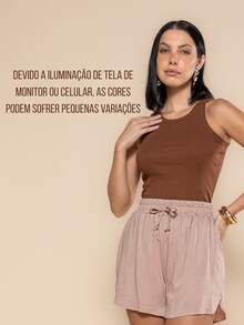 Kit 4 Women's Tank Top Foreign Blogger Premium Stylish Blouse Winter Mother's Day Girlfriend - 深綠色,粉紅色,米色和黑色 - 查看 3