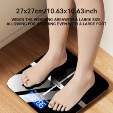 belibuy Weight Scale Electronic Scale, 396 Pound Digital Bathroom Scale, High-Precision Weight Scale With LCD High-Definition Display And Temperature Display (Switchable Between KG And Scale), Ultra Wide Platform, High-Precision Electronic Weighing - Rose Pink - View 6