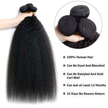 BINF 15A Loose Wave Raw Burmese Curly Bundles Human Hair Extensions Double Weft Remy Natural Black Wave Bundles Quick Weaving Tissage 1/3/4 PCS - KinkyStraight - 查看 5