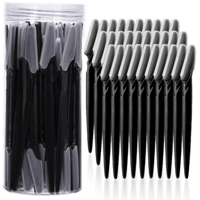 30件套眉毛修剪器套装，长柄修剪器，眉毛修整和去角质美容工具，剃刀，精准去角质工具眉毛修剪器，面部和颈部剃须刀片