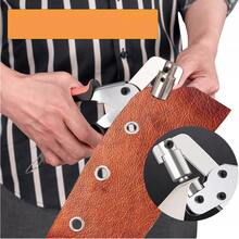 Heavy Duty Grommet Machine Hand Press Tool Kit With 500pcs Eyelets For Banners Canvas Tarps - A - View 4