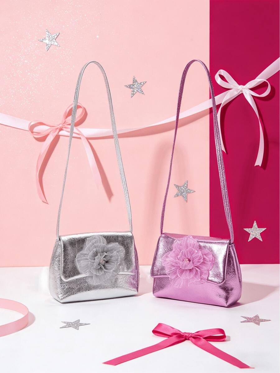 1pc Girls Cute Bow Chain Shoulder Crossbody Bag, Mini Coin Purse Fashion Accessory - Crossbody Bags - View 1