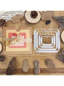 多层方形口袋金属切割模具 - 适合手工爱好者制作口袋式贺卡、剪贴簿装饰品和日记本元素 - A008 - 查看 1