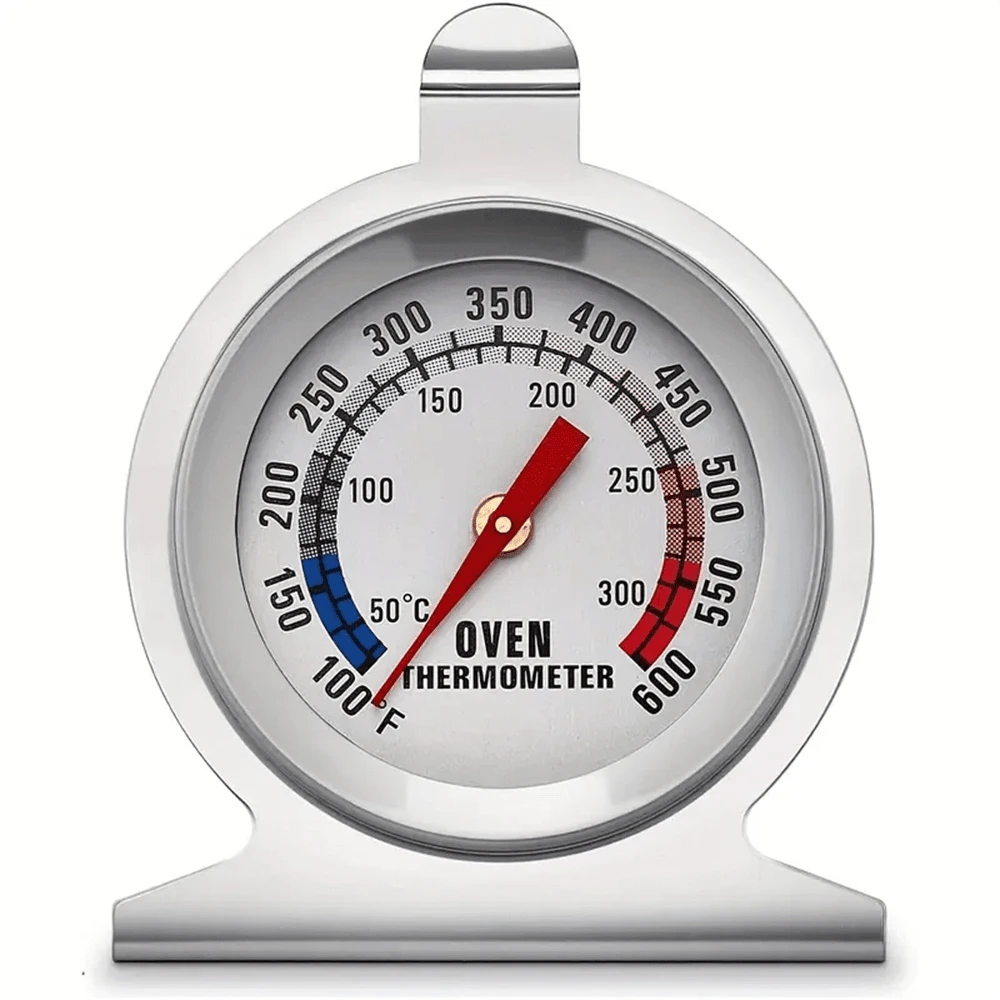 SOKANY 1pc Oven/Oven Thermometer, Temperature Range 50-300°C/100-600°F. Made Of 430 Stainless Steel, High-Temperature Resistant Glass, Auto-Sensing, Precise Temperature Measurement. Suitable For Kitchen Cooking And Baking, An Essential Baking Tool And Kitchen Accessory.