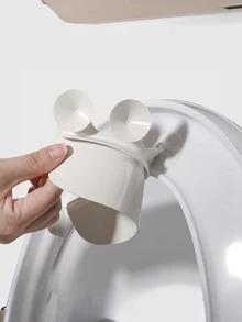 1个马桶座圈，防尿挡板，儿童如厕训练防止尿液飞溅 - 白色 - 查看 7